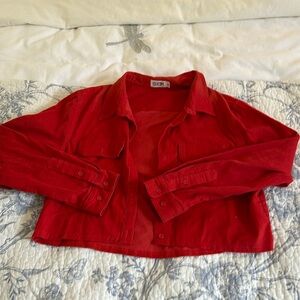 LF button up red shirt/jacket size S